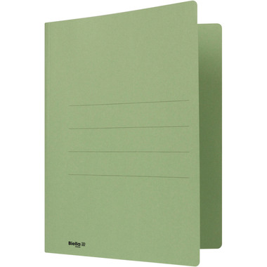 BIELLA Einlagemappe m. Heftzunge A4 25040330U grün 240g 50 Stück