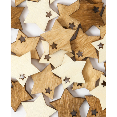 I AM CREATIVE Spolverini a stella 2cm 4501.28 miscela naturale 24 pezzi