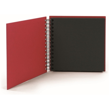 RÖSSLER Fotoalbum 1329452365 18x18cm, rot/schwarz