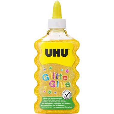 UHU Glitter Glue Maxi 510568 oro, 185 g