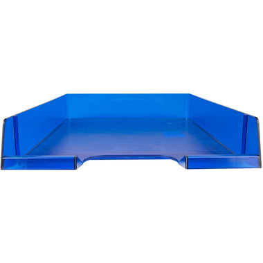 BIELLA Corbeille à courrier A4/C4 30540105U bleu transparent