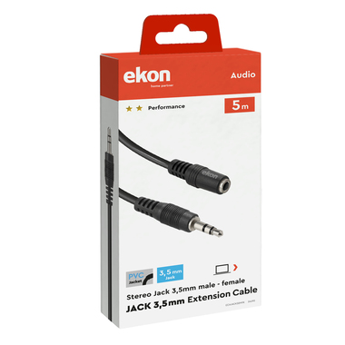 Câble audio Jack 3,5 mm mâle - femelle | Ekon