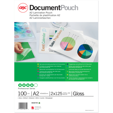GBC Laminiertasche A2 IB589799 matt, 125my 100 Stk