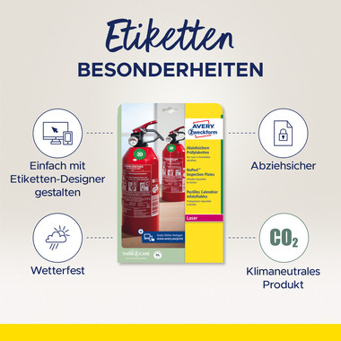 AVERY ZWECKFORM Targa 30mm L7802-10 bianco, non-perm. 10 fl.240pz.