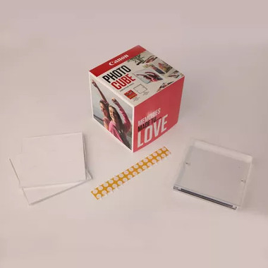 CANON Photo Cube Creative 13x13 pink PP2015x5 Portafoto acrilico incl. 40fo.