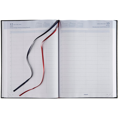 BREPOLS Agenda Bremax 1 Santex 2027 0.001.1345 1T/1S schwarz 21x29cm