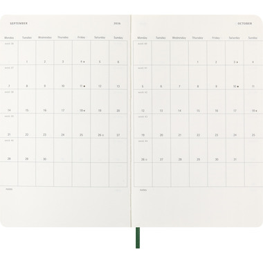 MOLESKINE Agenda Classic Large 2026 DSK1512DC3Y26 1J/1P vert myrte SC 13x21cm