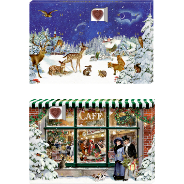 COPPENRATH Adventskalender Schokolade 72545 Herzmomente im Advent