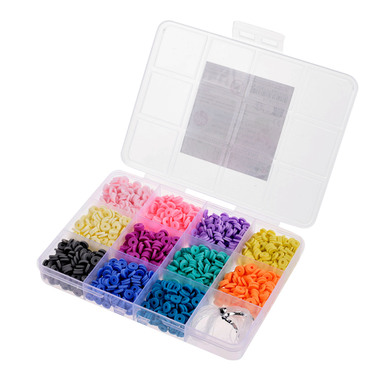 GLOREX Heishi Perlen-Set 61630242 pastel, assortiert 1000 Stück