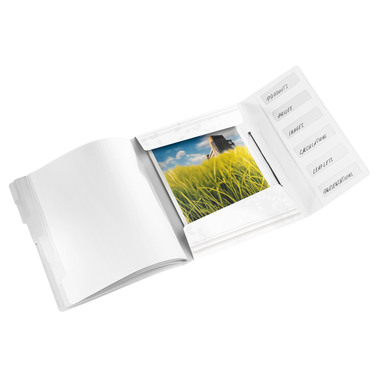 LEITZ Ordnungsmappe WOW PP A4 4633-00-01 weiss 6-teilig