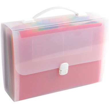 EXACOMPTA Fächermappe Crystal A4 55698E transparent 24-teilig