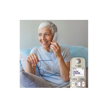 Panasonic Schnurlostelefon KX-TGE250SLN Champagner