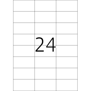 HERMA Folienetiketten 70x37mm 4685 transparent 600 St./25 Blatt