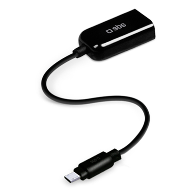 OTG cable with USB adapter for smartphone and tablet