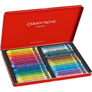 CARAN D'ACHE Crayons de cire Neocolor II 7500.340 40 couleurs ass. box métal