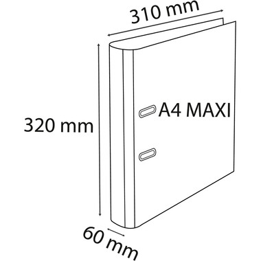 EXACOMPTA Ordner Exactive 6cm 53534E schwarz A4+