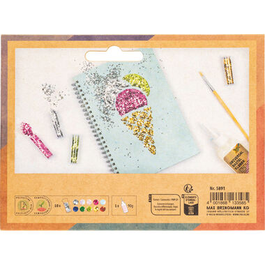 FOLIA BIO Glitzer Set Flocken 5891 assortiert 10 Stück