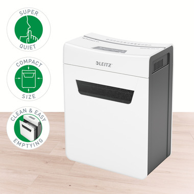 LEITZ Aktenvernichter IQ Protect 8091-20-00 8X, P-4, 14lt