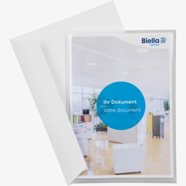 BIELLA Präsentationsmappe Pearl#5 A4 18640303U transp.Sichttasche 20 Blatt