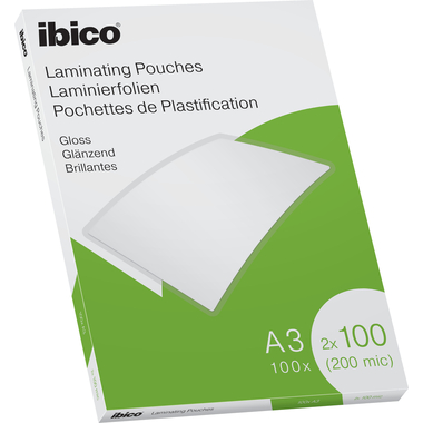 IBICO Pelicole per laminazione A3 627320 lucido, 100my 100 pezzi