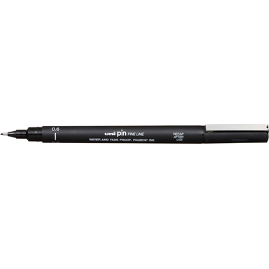 UNI-BALL Fineliner Pin 0,6mm PIN06200(S)B schwarz