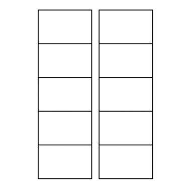 AVERY ZWECKFORM Cartes de visite unversel A4 C32016-10 220g satiné 10 feuilles