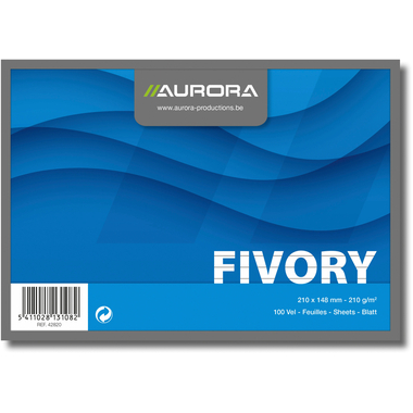 AURORA Karteikarten liniert A5 42820 weiss 100 Stück