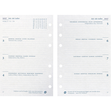 SUCCES Agenda Senior 2027 845207000027U 1S/2P cal.sostit. 9.5x15cm