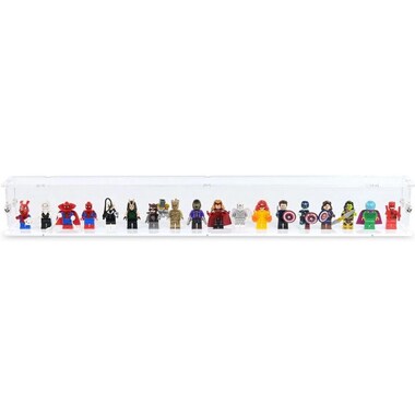 iDisplayit Acrylic Display for 18 LEGO Minifigures