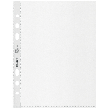 LEITZ Poches PP Recycle A5 4002-00-03 transparent, 100my 25 pcs.