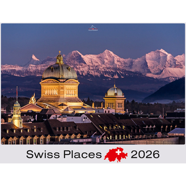 CALENDARIA Calendrier 2026 9783036205090 Swiss Places ML 40x31cm