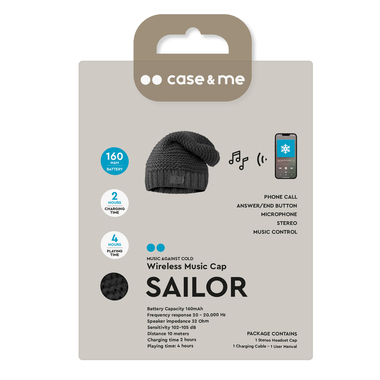 Sailor - Cappello invernale con cuffie wireless | SBS