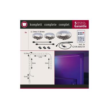 Paulmann EntertainLED USB Strip Éclairage TV RGB+, 65"
