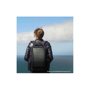 SunSlice Zenith – Solar Backpack – Schwarz 8 W