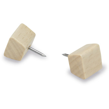 MAGNETOPLAN Design Pinwand-Nadeln 25 Stück 111165549 Wood Series, Birke 18x13x13mm
