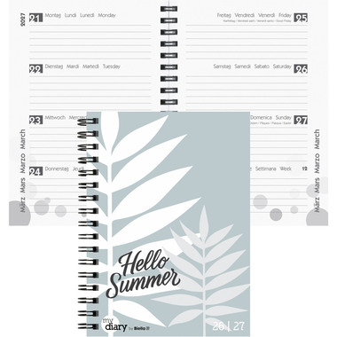 BIELLA Schüleragenda Summer 26/27 806517910027U 1W/2S 12x16.5cm