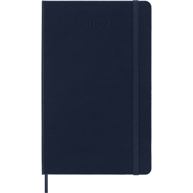 MOLESKINE Wochen-Notizkalender 26/27 DHB2018WN3Y27 18M liniert HC saphir 13x21cm