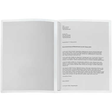 KOLMA Dossier à pince Tender A4 10.019.00 transp.,2 pcs.,dos à pince