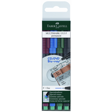 FABER-CASTELL OHP MULTIMARK F 151304 4-farbig ass. permanent
