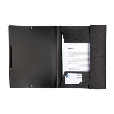 KOLMA Gummizugmappe LineaVerde A4 11.077.06 schwarz, PP, Sand, recycling