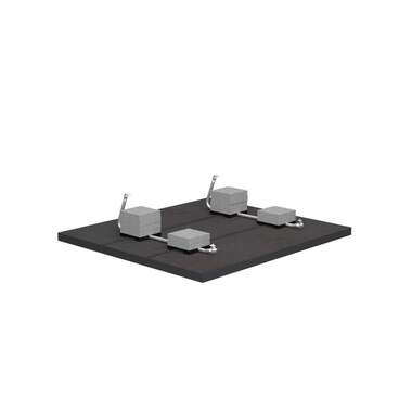 Solar-pac Montagekit Flachdach 1150 mm für 1 Modul max. Breite 115 cm
