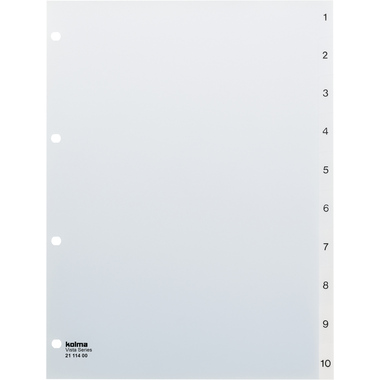 KOLMA Register Vista A4 21.114.00 transparent 1-10