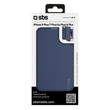 Housse à rabat effet silk touch pour iPhone 8 Plus et iPhone 7 Plus