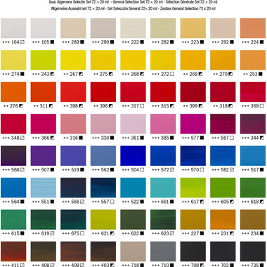 AMSTERDAM Standard Series Acryl Set 17820473 ass. 72x20ml