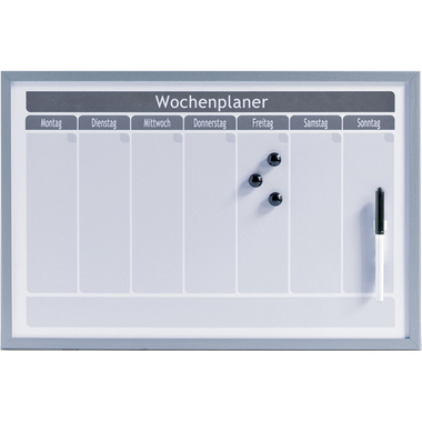 ZELLER Agenda semainier métal 60x40cm 11515 blanc