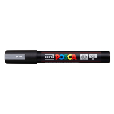 UNI-BALL Posca Marker 1,8-2,5mm PC-5M SILVER argent