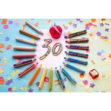 STABILO Farbstifte Woody 3 in 1 880/10-3 30 Years 10 Stück