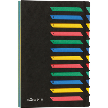 PAGNA Deskorganizer A4 24141-04 schwarz 12 Fächer