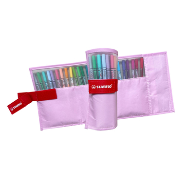 STABILO Rollerset point 68 1.1mm 6825-08-04CH 25 Farben ass. pastellrosa