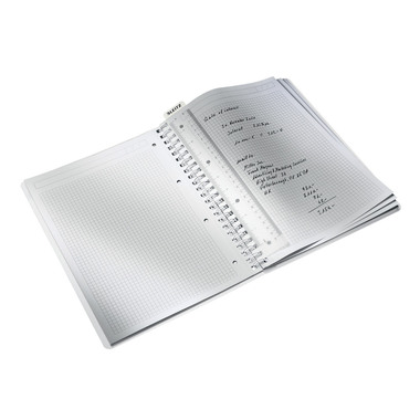 LEITZ Collegeblock WOW PP A4 4638-00-95 schwarz kariert